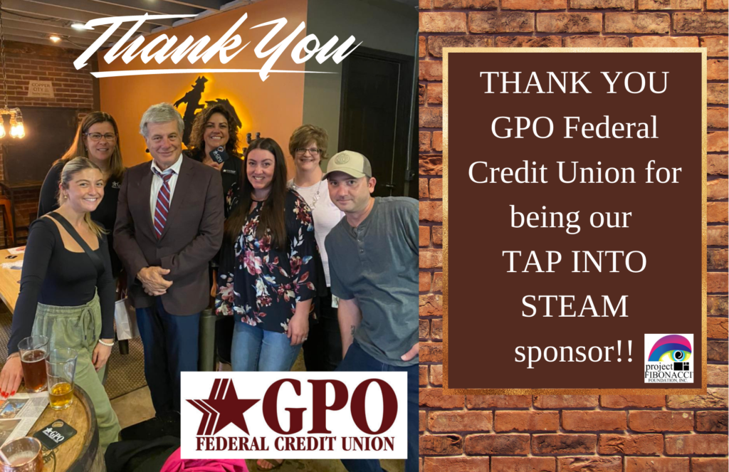 THANK YOU GPO Federal Credit Union for being our TAP INTO STEAM sponsor